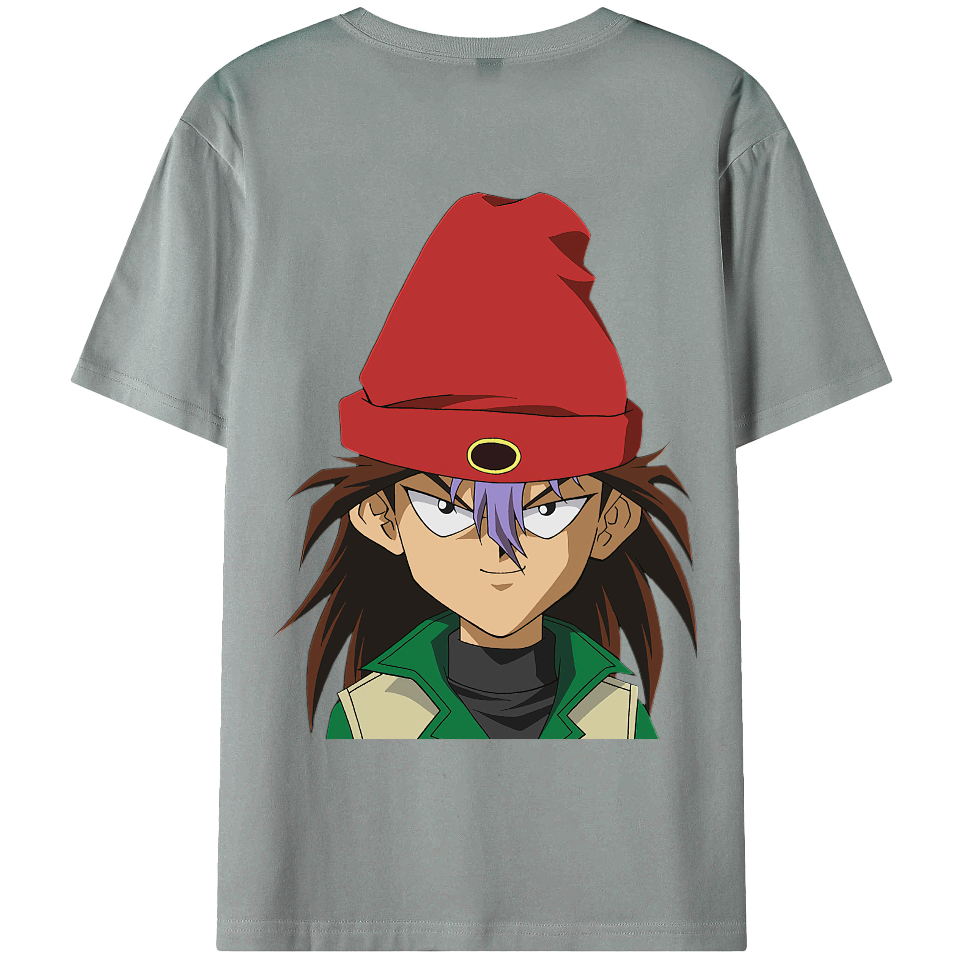 （画像用） 遊☆戯☆王 Yu-Gi-Oh! 綿100％ メンズ半袖Tシャツ（バックプリント） 通気性